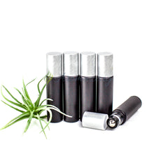 10 Ml Farbige Roll-On Flaschen In Matt Mit Metalldeckel Und Premium-Rollern - Paket Von 5 Flasche