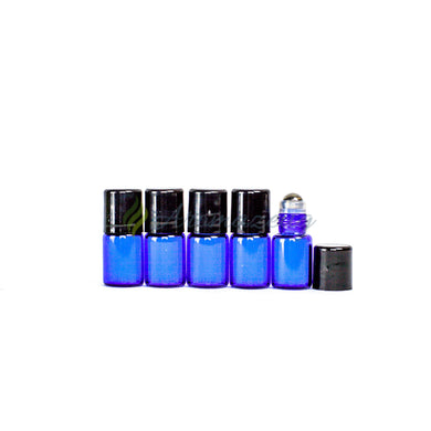 2 Ml Roll-On Flaschen - Paket Von 5 Blau Flasche