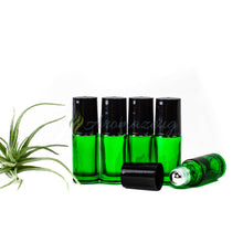 5 Ml Farbige Roll-On Flaschen Greenline Mit Weißen Edelstahl-Rollern (Paket Von 5) Flasche