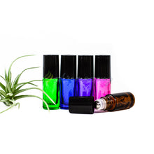 5 Ml Farbige Roll-On Flaschen Greenline Mit Weißen Edelstahl-Rollern (Paket Von 5) Mehrfarbig