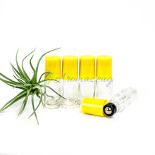 5 Ml Klare Roll-On Flaschen - Paket Von Gelb Flasche