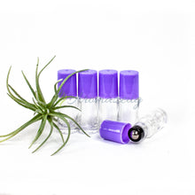 5 Ml Klare Roll-On Flaschen - Paket Von Amethyst Flasche