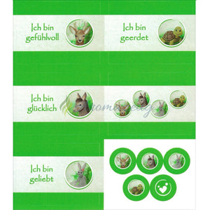 Aufkleber Inklusive 10Ml Roll-On Flaschen Passend Zum Affirmationskartenset Für Kinder (1. Auflage)