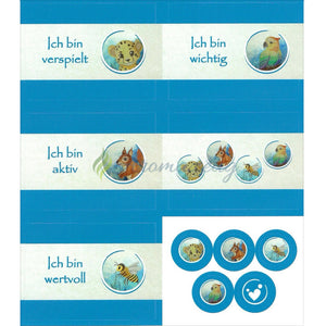 Aufkleber Inklusive 10Ml Roll-On Flaschen Passend Zum Affirmationskartenset Für Kinder (1. Auflage)