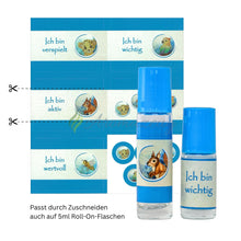 Aufkleber Inklusive 10 Ml Roll-On Flaschen Passend Zum Affirmationskartenset Für Kinder (1. Auflage)