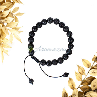 Midnight Unisex Lavastein Diffuser Armband Zubehör