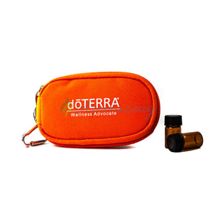 Schlüsselanhänger-Tasche Nylon Für 10 Probeflaschen Orange Mit Logo Tasche