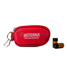 Schlüsselanhänger-Tasche Nylon Für 10 Probeflaschen Rot Mit Logo Tasche