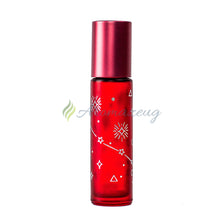 10 Ml Deluxe-Roll-On Flaschen Sternenzauber Rote Einzelflasche Silberdruck Roll-On Flasche